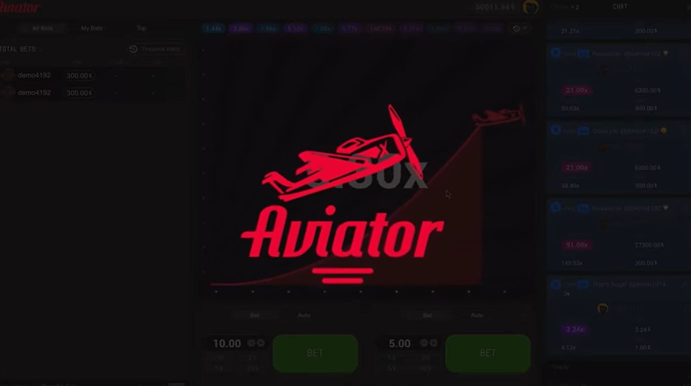 Aviator game animation